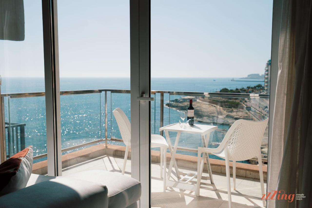Scenic Seafront Duplex Apartment In Sliema Eksteriør billede
